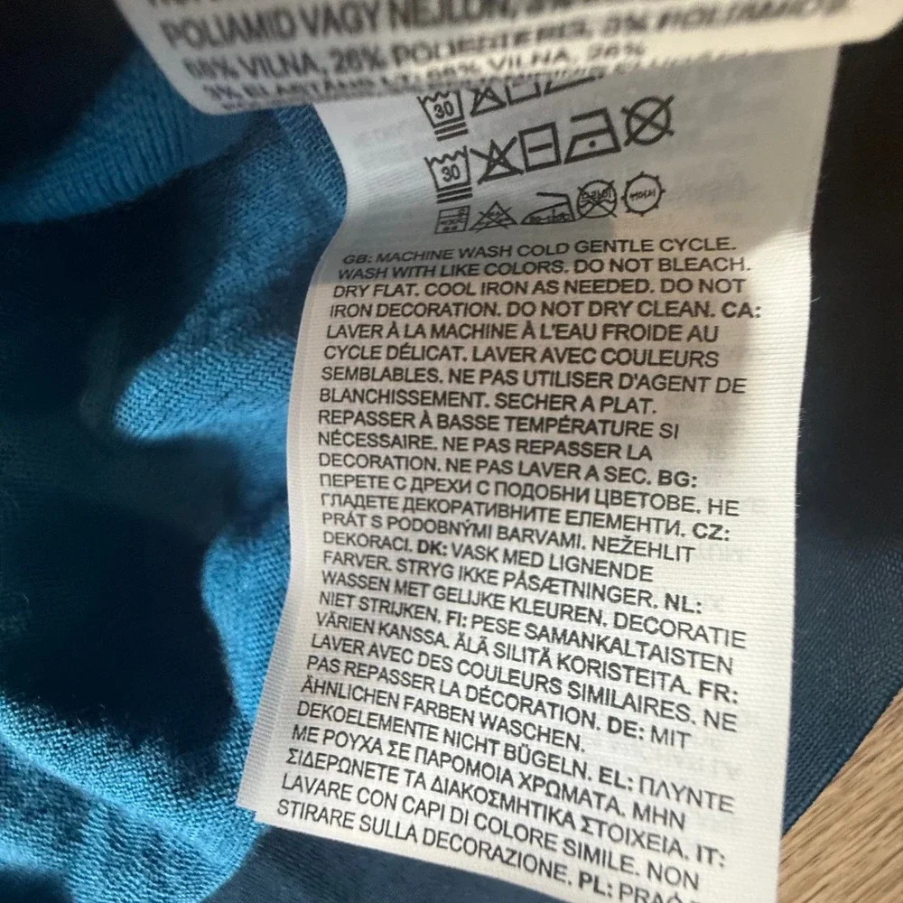 SmartWool IntraKnit Men's Thermal Base Layer Merino Wool Quarter Zip Teal XL
